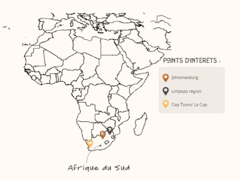 carte afrique du sud- travel abroad